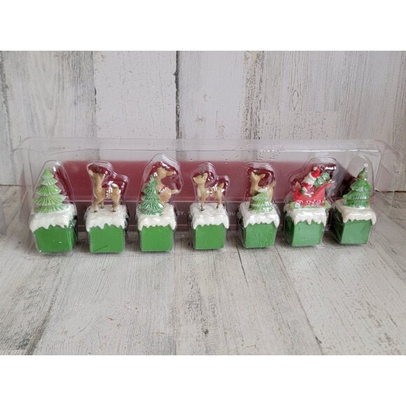 St Nicholas square Believe AS IS letter sign reindeer set xmas - Picture 6 of 14